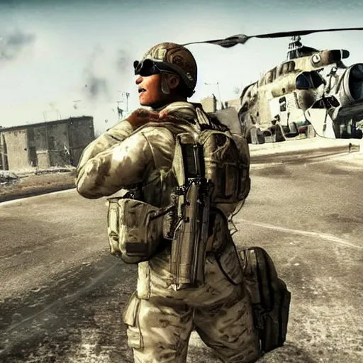 Prompt: Cristiano Ronaldo in MW2