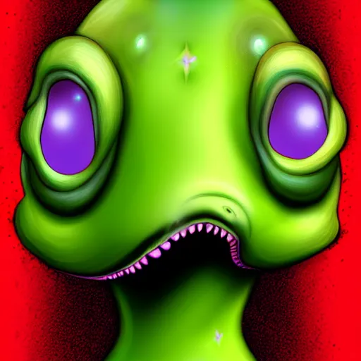 Image similar to live slug reaction, slug alien looks disgusted off to one side, a banner at the bottom says Live Slug Reaction, the slug alien is disgusted and tired looking, realistic, digital art