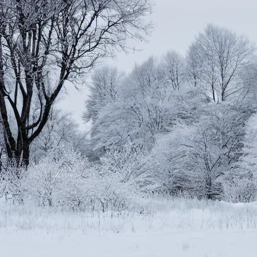 Image similar to a beautiful white landscape with alien life