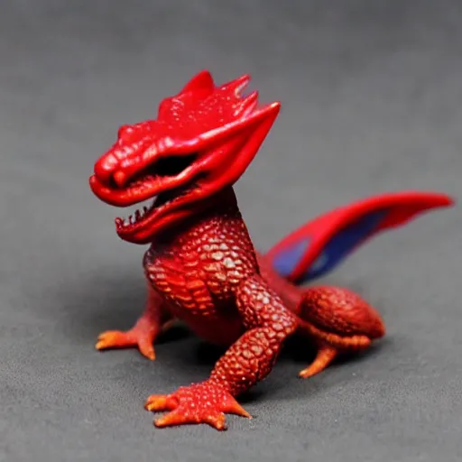 Image similar to d & d kobold, male, red scales.