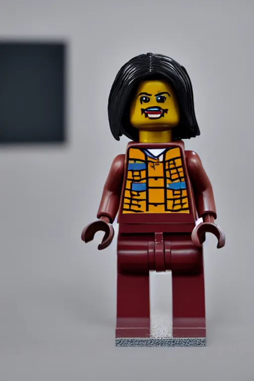 Prompt: Condoleezza Rice as a Lego minfig, studio photograph, XF IQ4, 150MP, 50mm, F1.4, ISO 200, 1/160s, natural light, Adobe Photoshop, Adobe Lightroom, photolab, Affinity Photo, PhotoDirector 365