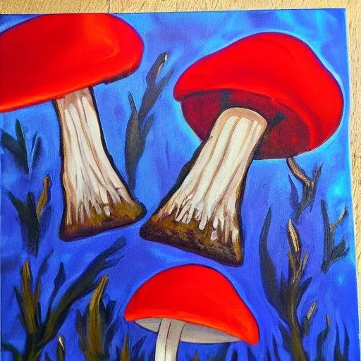 Image similar to “⛺️🍄 oil panting”