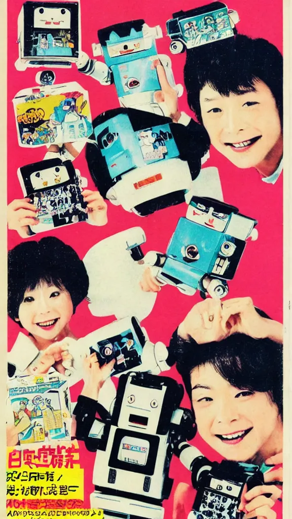 Image similar to 1 9 8 0 s japanese magazine advert for robot friends