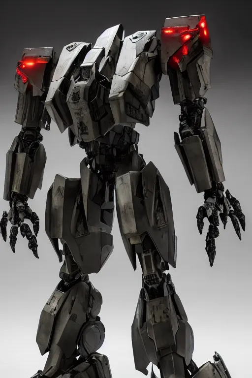 Image similar to cinematic still in ps 5 armoredcore 6 and real steel movie and westworld and pacific rim movie, one slim full body ornate humanoid armored core mega mech by fujioka kenki and by mamoru nagano