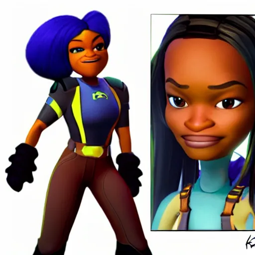 Image similar to keke palmer in the ratchet and clank universe