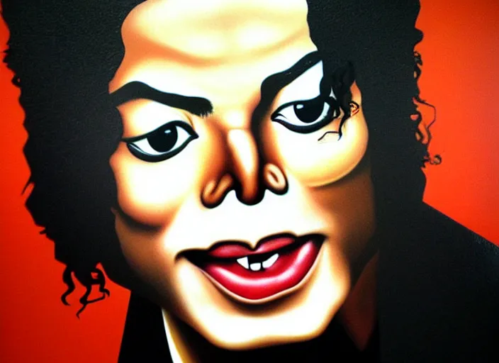 Image similar to michael jackson made of pretzel, matte painting, 3 - d highly detailed, in the style of mark ryden,