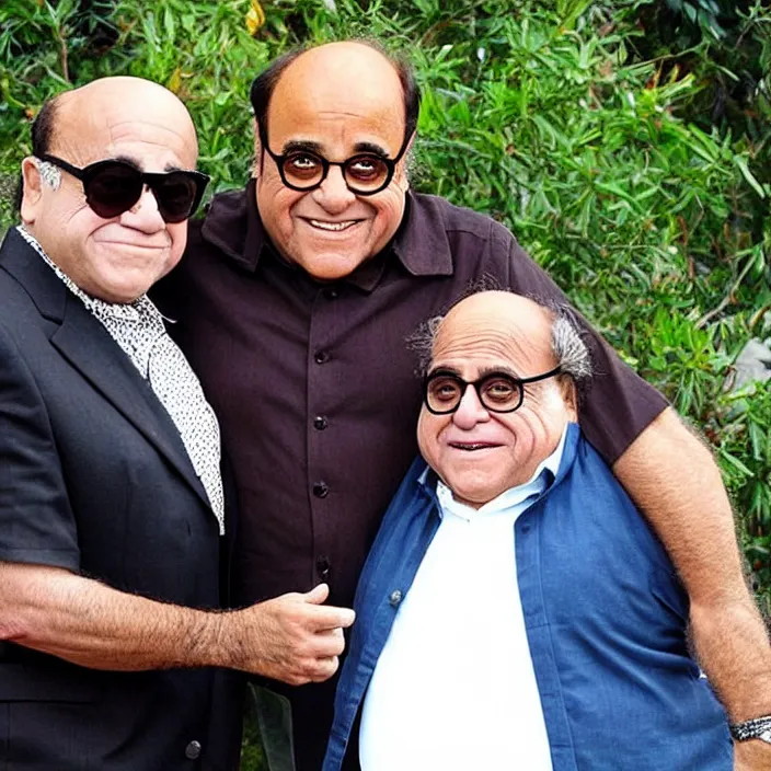 Image similar to danny devito with an indian man