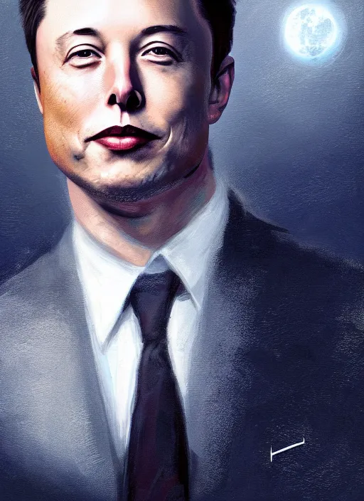 Image similar to ( ( ( portrait of elon musk ) ) ) by charlie bowater, spacex, mars mission,