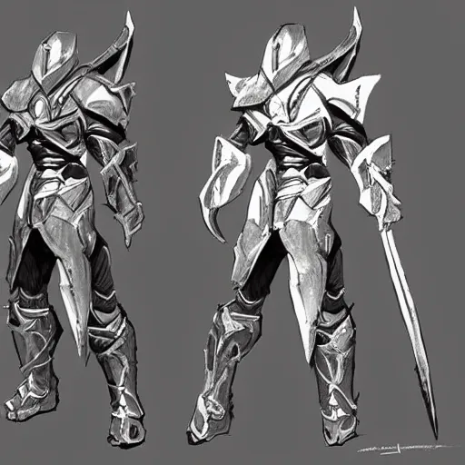 Image similar to infinity blade concept art, armor