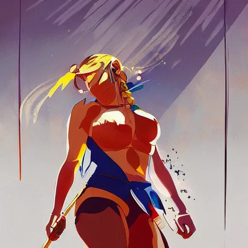 Vega from Street Fighter 2 by pixiv, by Ilya, Stable Diffusion