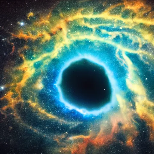 Image similar to nebula made of lightning, planets, shore, twister, frog, 4 k