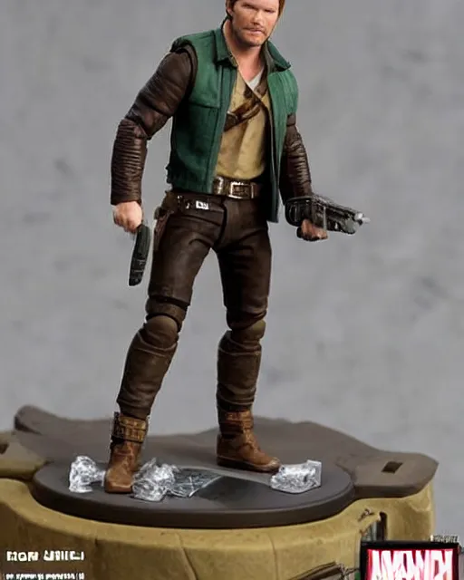 Image similar to chris pratt action figure. dnd, high fantasy.