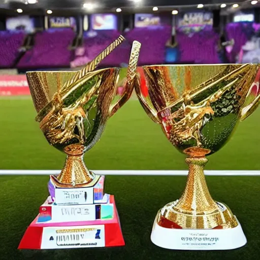 Image similar to Unicorns World Cup Trophy