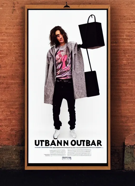 Prompt: urban outfitters poster