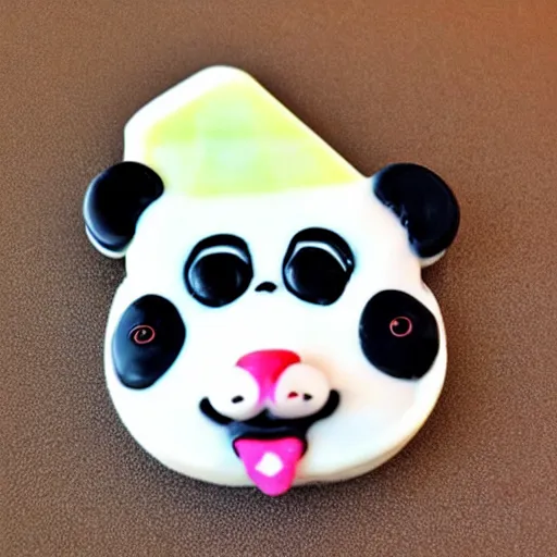 Prompt: panda popsicle