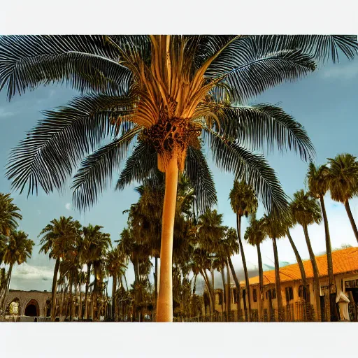 Image similar to Realistic Court of Deborah under palm tree, cinematic, establishing shot, extremely high detail, shining, photo realistic, cinematic lighting, intricate line drawings, 8k resolution