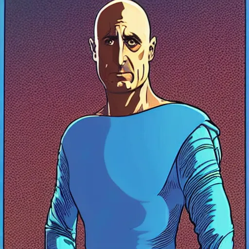 Image similar to mark strong retro minimalist portrait by jean giraud, moebius starwatcher comic, 8 k