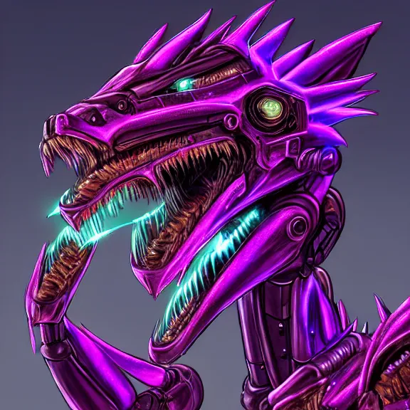 Image similar to detailed mawshot of a giant beautiful stunning goddess anthropomorphic hot robot mecha female dragon, silver sharp streamlined armor, detailed maw, glowing Purple LED eyes, food pov, micro pov, dragon art, macro art, furry art, vore, furaffinity, DeviantArt, Eka's Portal, G6