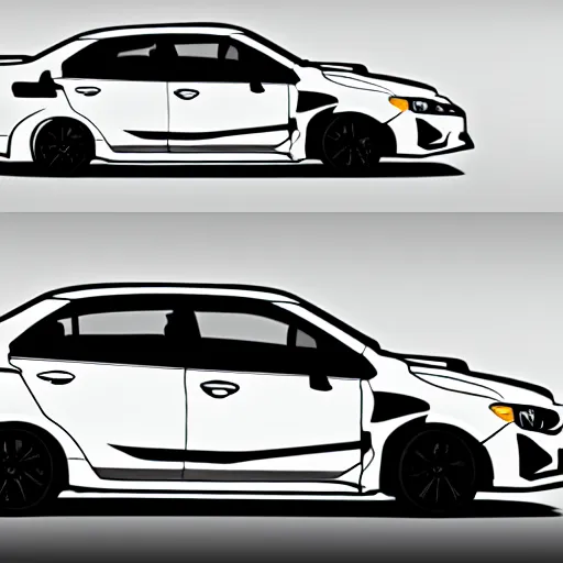 Image similar to a cell shaded 2 0 1 9 wrx