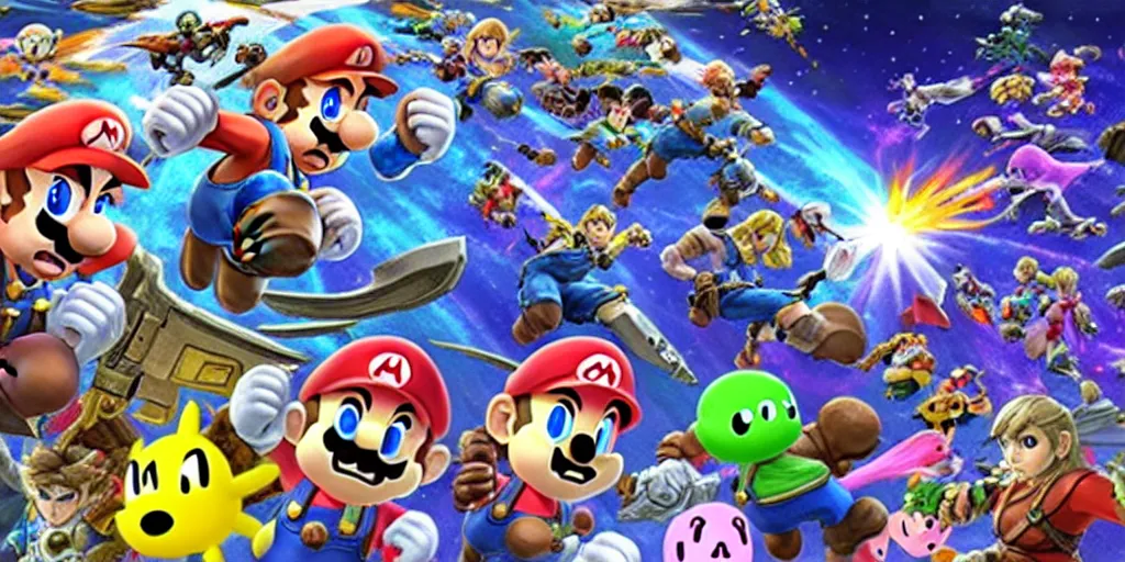 Image similar to Super Smash Bros Ultimate for the Nintendo Switch in hand screenshot