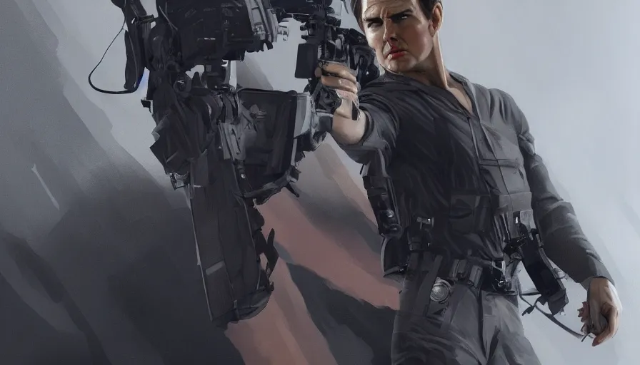 Prompt: Tom Cruise is James Bond, hyperdetailed, artstation, cgsociety, 8k