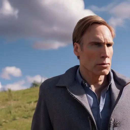 Image similar to Live Action Still of Jerma in Better Call Saul, real life, hyperrealistic, ultra realistic, realistic, highly detailed, epic, HD quality, 8k resolution, body and headshot, film still