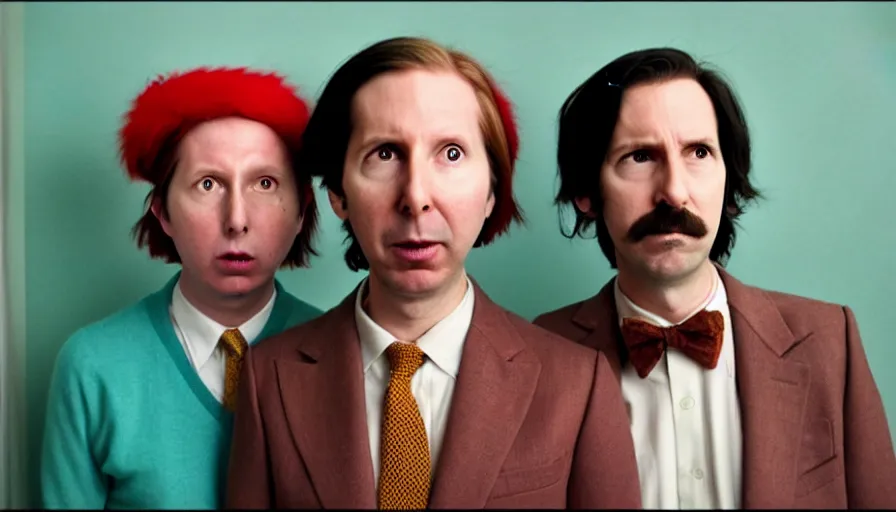 Image similar to the two complementary forces that make up all aspects and phenomena of life, by Wes Anderson,