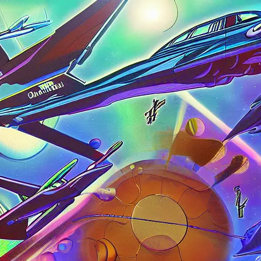 Image similar to the young crew pilot the dimension shuttle across the multiversal plane, digital art, stunning detail