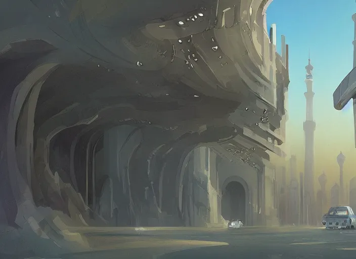 Image similar to a portal to jeddah city, digital painting, concept art, smooth, sharp focus, illustration by studio ghibli