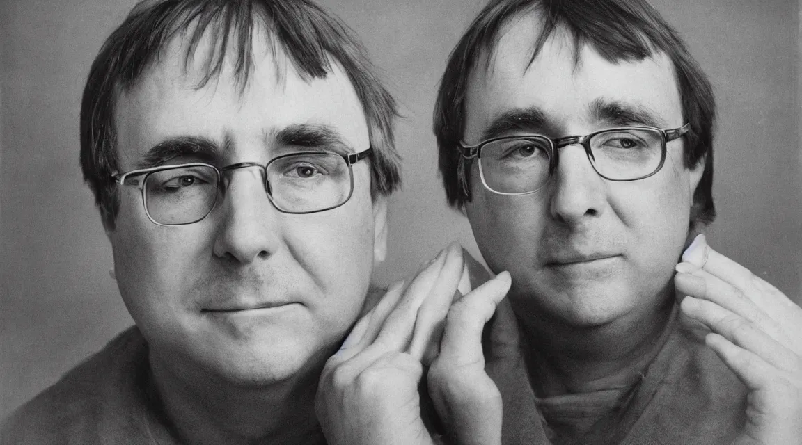 Image similar to portrait of Linus Torvalds taked by Richard Avedon