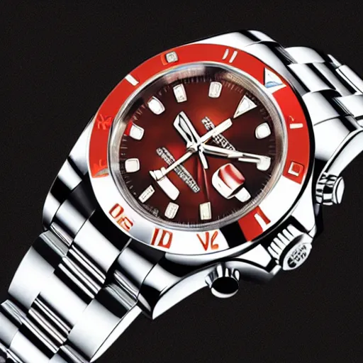 iron man wearing a shiny rolex watch Stable Diffusion