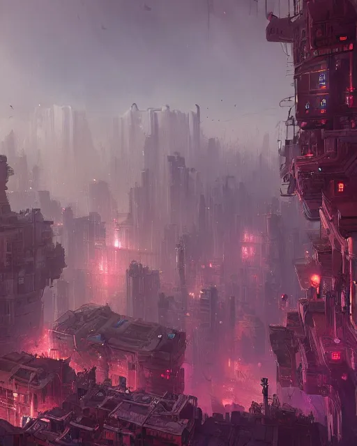 Prompt: a beautiful ciberpunk city landscape, purple, environment art, fantasy art, landscape art, in the style of greg rutkowski, illustration, epic, fantasy, intricate, hyper detailed, artstation, concept art, smooth, sharp focus, ray tracing