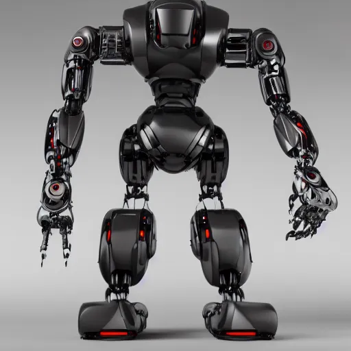 Image similar to advanced robust masculine robotic cyborg design, studio octane render