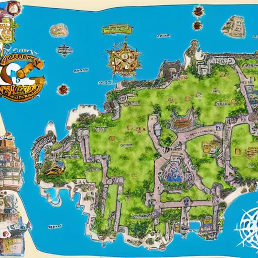 Image similar to skypiea map form one piece anime