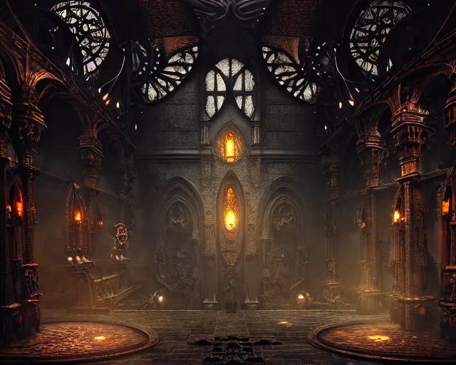 Image similar to steam necropolis, memento mori, gothic, neo - gothic, art nouveau, hyperdetailed copper patina medieval icon, stefan morrell, philippe druillet, ralph mcquarrie, concept art, steampunk, unreal engine, detailed intricate environment, octane render, moody atmospherics, volumetric lighting, ultrasharp, ominous, otherworldly