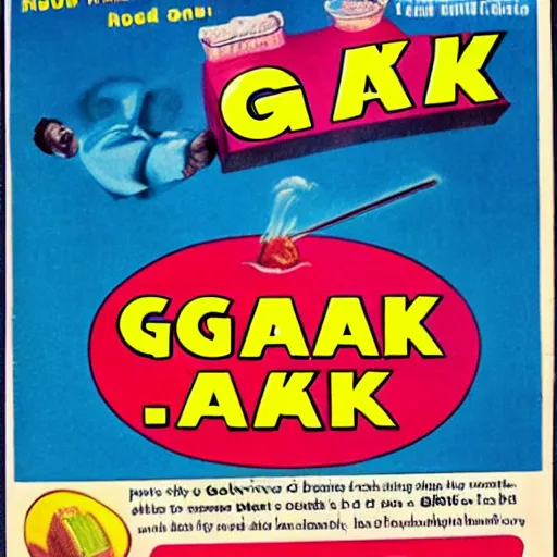 Image similar to advertisement for GAK, GAK advert