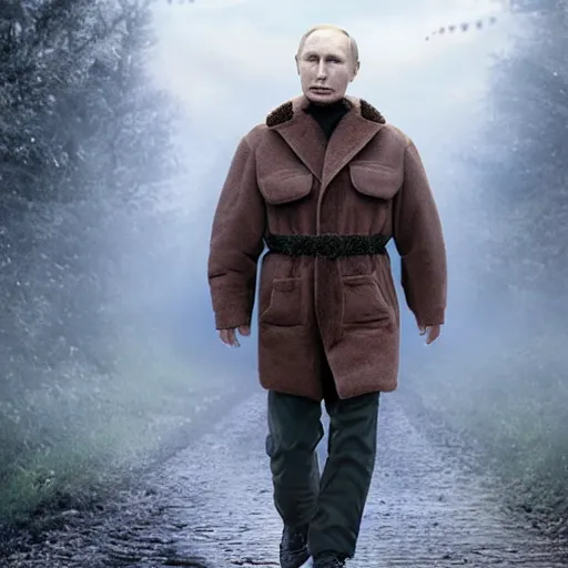 Prompt: Putin as Homelander, 8k Hyper-realistic