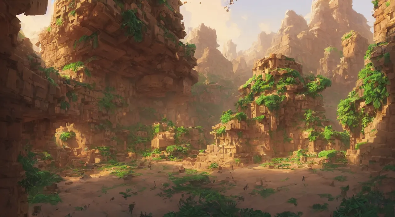 Image similar to wood wall fortress arabian marketplace fabric greeble block jungle dirt ground global illumination ray tracing hdr official fanart behance hd artstation by jesper ejsing, by rhads, makoto shinkai and lois van baarle, ilya kuvshinov, rossdraws