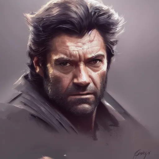 Prompt: portrait of a antony starr as wolverine by greg rutkowski, highly detailed portrait, digital painting, artstation, concept art, smooth, sharp foccus ilustration, artstation hq