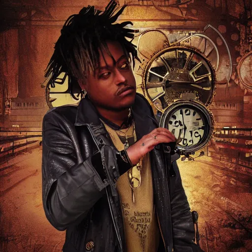 juice wrld steampunk style digital art 4 k detailed, Stable Diffusion