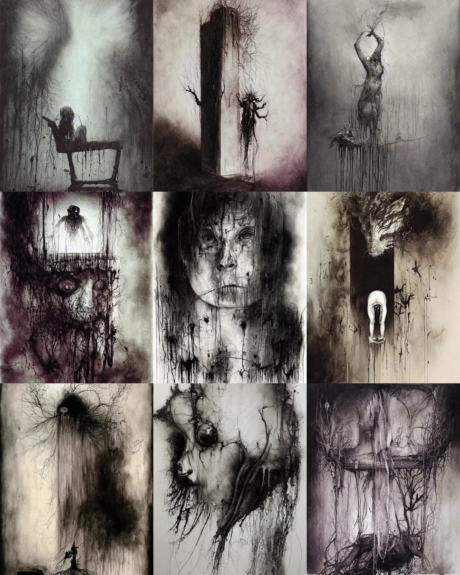 Prompt: Art by Stephen Gammell