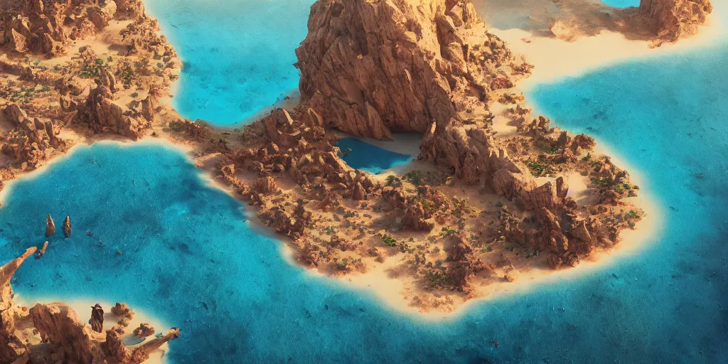 Image similar to Lively landscape of a socotra island, realistic detailed digital art by Maxwell Boas Jessica Rossier Christian Dimitrov Anton Fadeev trending on Artstation CGSociety rendered in Unreal Engine 4k HQ