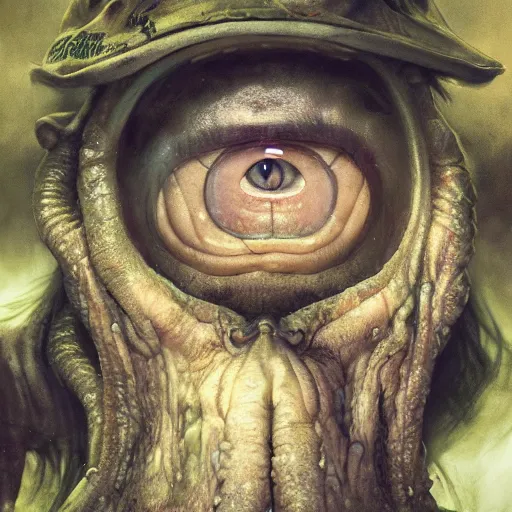 Prompt: hyperrealistic mixed media image of Squidbillies, stunning 3d render inspired art by István Sándorfi and Greg Rutkowski, perfect facial symmetry, realistic, highly detailed attributes and atmosphere, dim volumetric cinematic lighting, 8k octane extremely hyper-detailed render, post-processing, masterpiece,