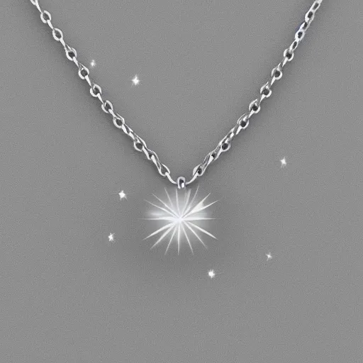 Image similar to a silver sagittarius constellation necklace pendant, 3 d rendering, style of swarovski, elegant, noble, stylish