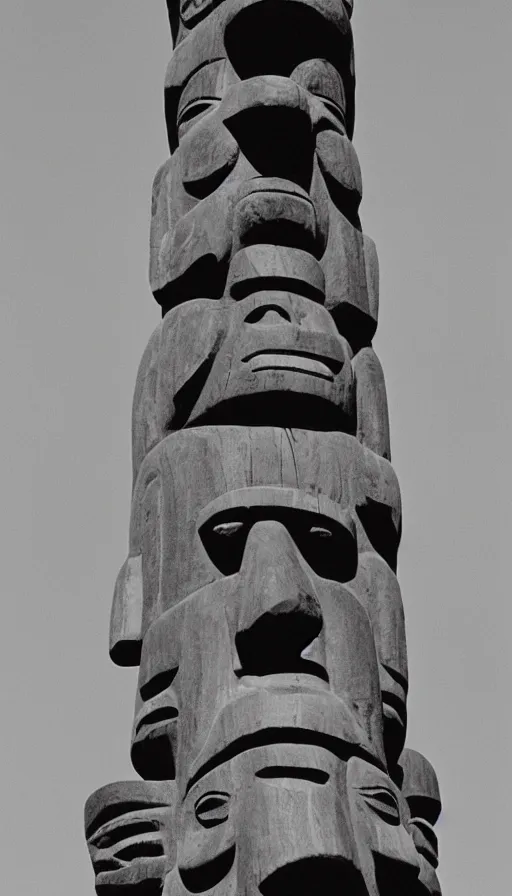 Image similar to vintage photo of totem pole of losers, very detailed, photorealistic, high resolution, highly detailed, details, good clear quality Cinematic shot.