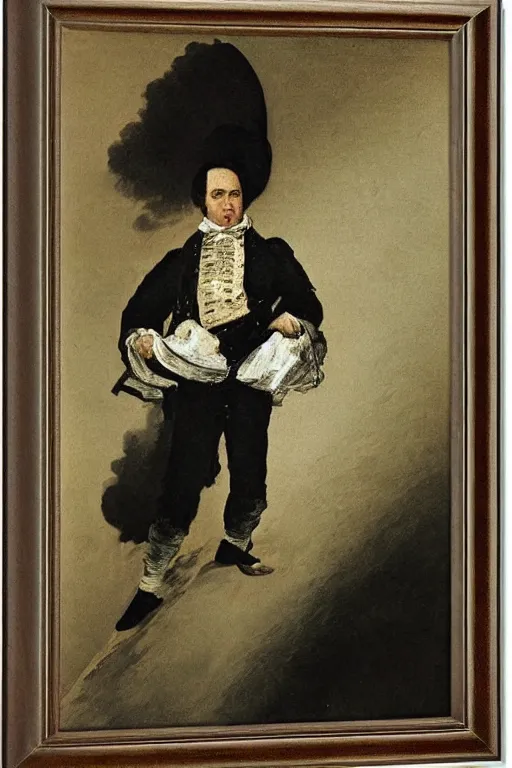 Image similar to juan tamariz painted by goya