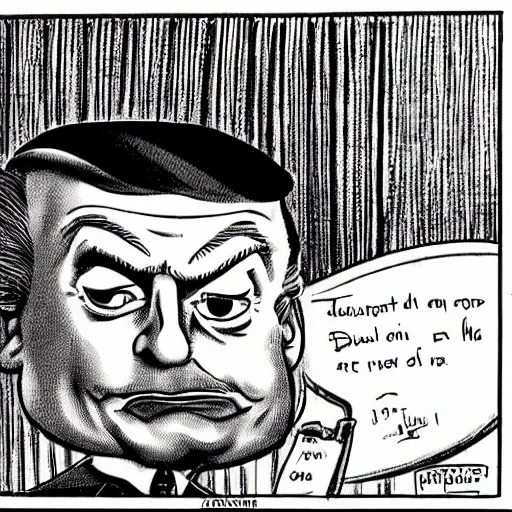 Prompt: a caricature of donald trump