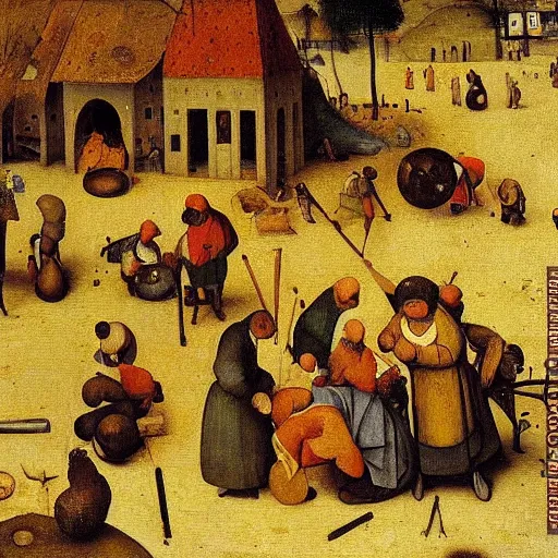 Image similar to “a detailed oil painting of iPhone by Pieter Bruegel the Elder”