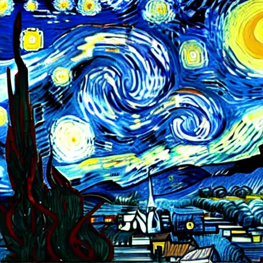 Prompt: elon musk by van gogh