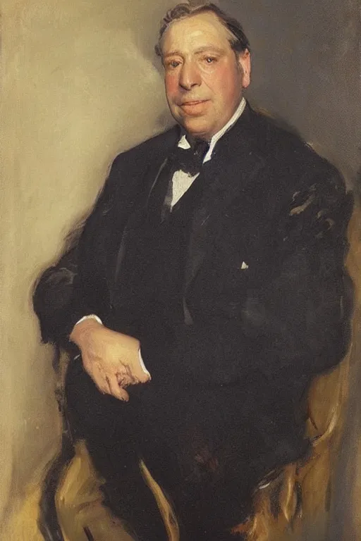Image similar to “portrait of sir les Patterson, by John singer Sargent”